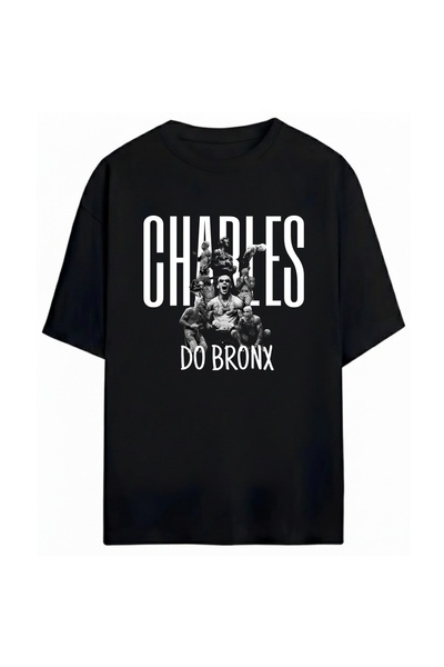 SVART WEAR Tricou oversize unisex cu imprimeu Charles Oliveira