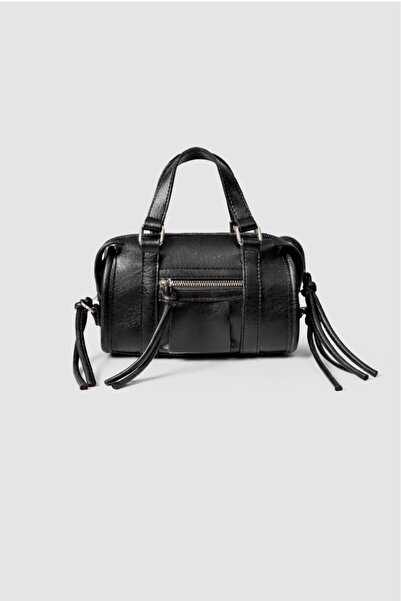 DEZ STORE Τσάντα χειρός και ώμου σε σχήμα μίνι κυλίνδρου με πολλαπλές θήκες