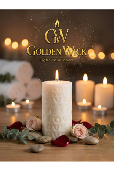 MORESUN Golden Wick “Beyaz Sabun ” Kokusu Silindir Mum