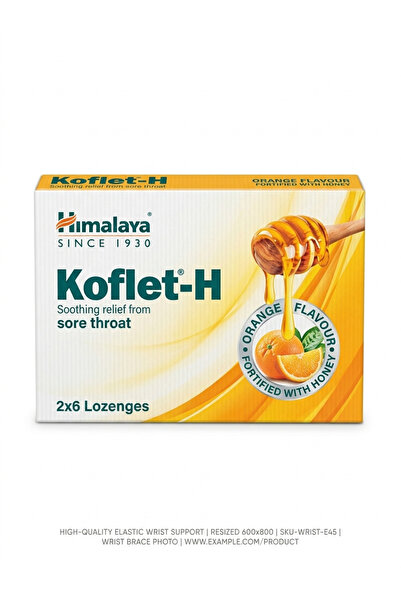 Himalaya KOFLET-H LOZENGES ORANGE W/ HONEY 12S
