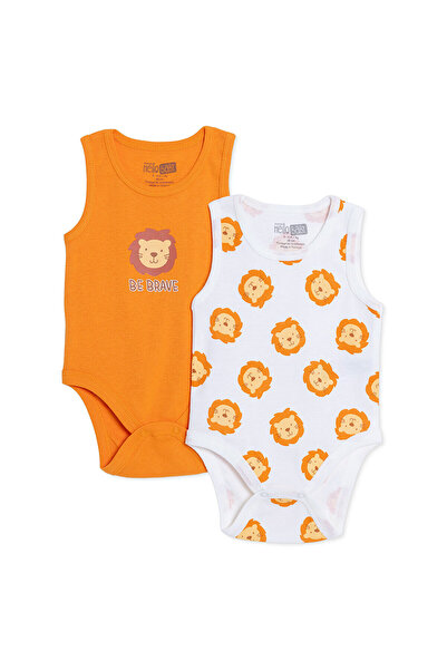 ebebek Hello Baby HelloBaby Erkek Bebek 2li Body Hayvan Baskılı Çıtçıtlı Bisi...