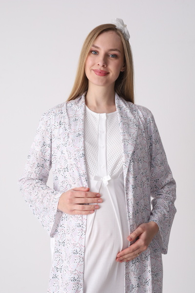 Lohussa Νέα σεζόν Εκρού σάλι με μοτίβο στο γιακά, ολόσωμο καλοκαιρινό 100% βα...