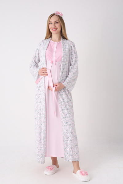 Lohussa Νέα σεζόν Ροζ σάλι με μοτίβο γιακά σε όλο το μήκος, καλοκαιρινό 100% ...