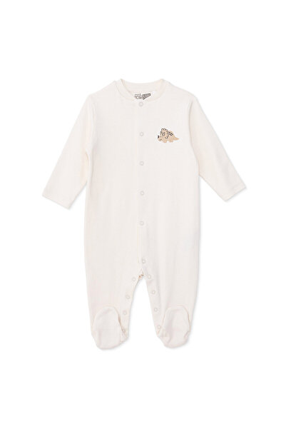 ebebek Hello Baby HelloBaby Erkek Bebek Tulum Dinozor Baskılı Çıtçıtlı Bisikl...