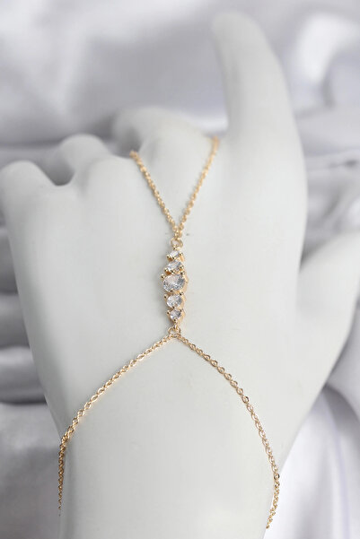 My Reality Fashion Brass gold color zircon stone women's shahmeran