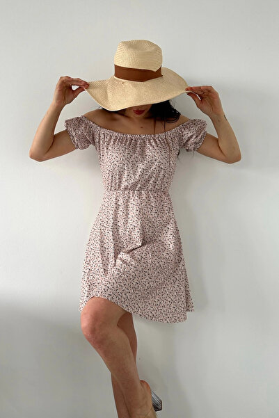 loia Γυναικείο φόρεμα σε σχήμα πούδρας Madonna με λουλουδάτο σχέδιο, κομψό, κ...