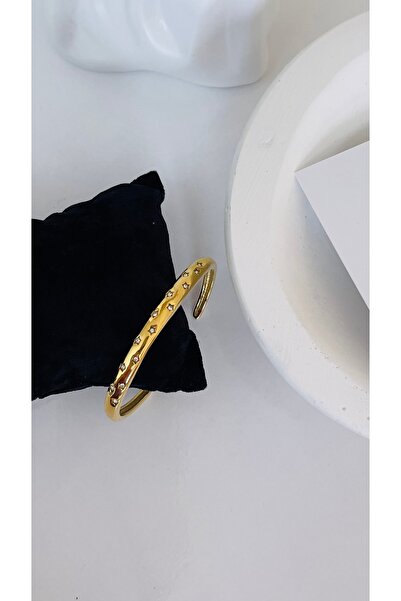 Laves Collection Çelik Açık Yıldız Taşlı Kelepçe
