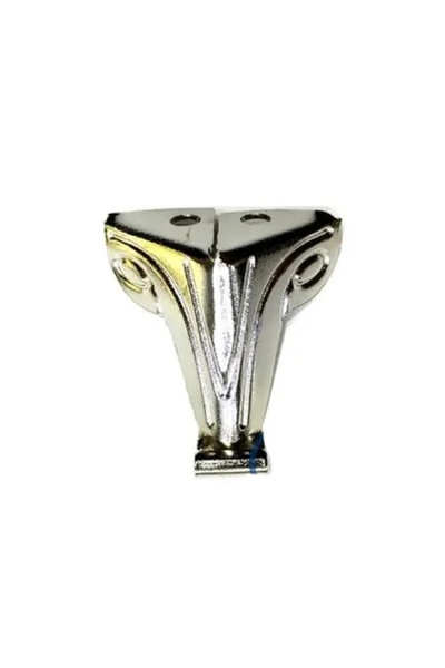 Epilons Fashion Sheet Metal Chest Leg, Box Foot 2.5 cm - Nickel, 100 Pieces