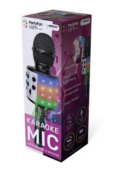 PartyFunLights Φώτα Πάρτι Διασκέδασης, Μικρόφωνο Καραόκε με ηχείο (605600)