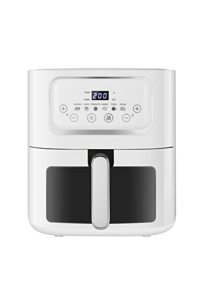 LAC 10L Oil-Free Air Fryer 1500W with 360° Hot Air Circulation, Smart Touch C...
