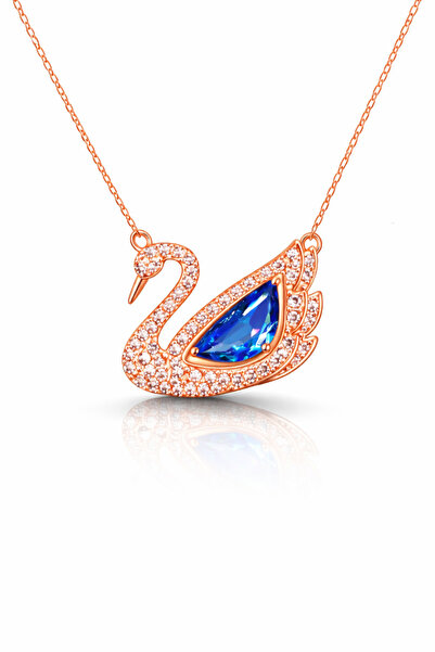 Nutly Accessories Swan Necklace Women's Stone Necklace with Zircon Stone Eleg...