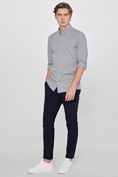 Lee Regular Fit Normal Kesim Dar Paça Yan Cep Detaylı Lacivert Pantolon