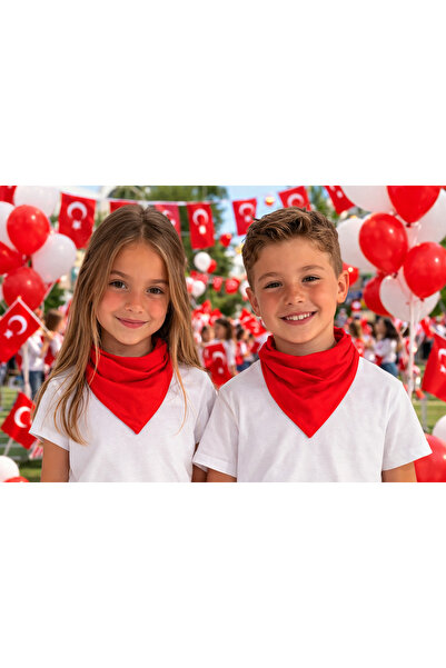 Yuchicly Red Plain Scarf Bandana Set of 10 Unisex – Compatible with April 23,...