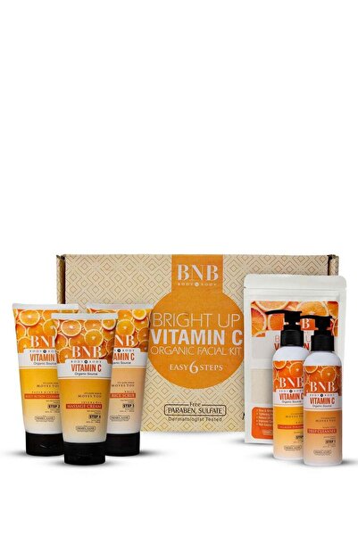 BNB Vitamin C Facial Kit – 6-in-1 Complete Brightening & Exfoliating Skincare...