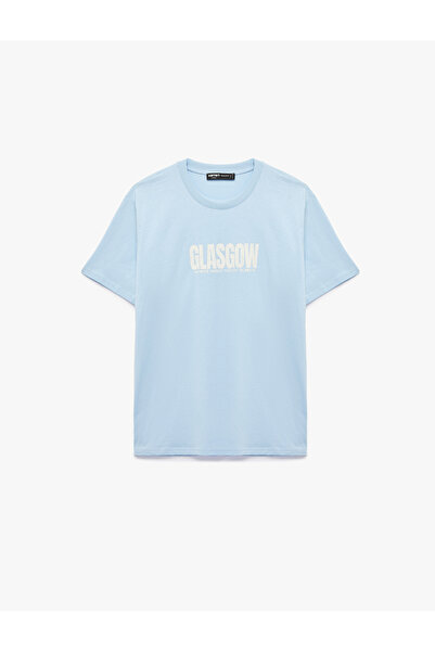 Koton Μπλουζάκι με κοντό μανίκι και στάμπα, σε κανονική γραμμή