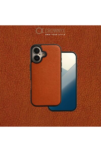 CROWNYX حافظة جلدية فاخرة لآيفون 17