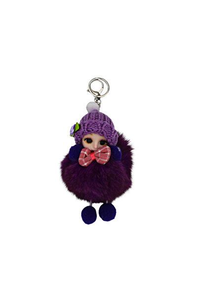 Gift Design Μωβ αφράτο μπρελόκ, χαρούμενο μοντέλο μωρού