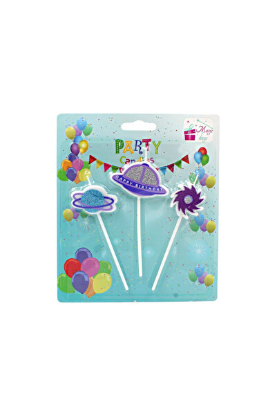 Magic Days Σετ 3 κεριών πάρτι, μοντέλο πλανήτη