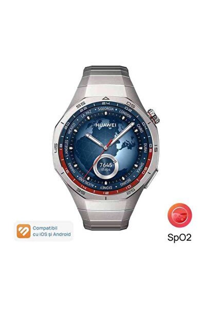 Huawei Ceas Έξυπνο Ρολόι GT 5 Pro 46MM Κάσα Τιτανίου Λουράκι Τιτανίου