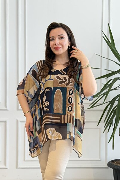 yb yağmur butik Μπλούζα με σχέδια από μετάξι