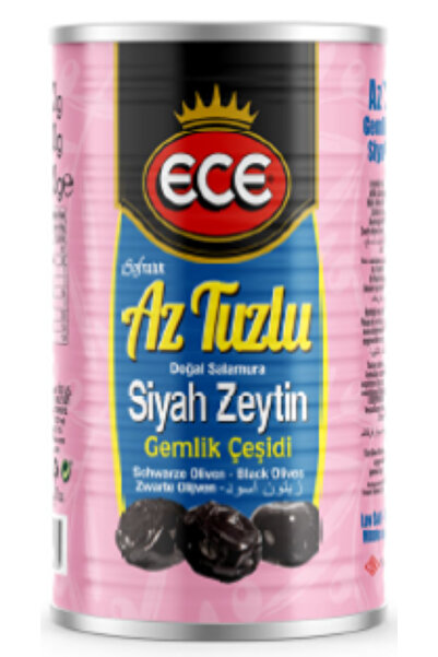 Ece GEMLİK AZ TUZLU EKSTRA SİYAH ZEYTİN