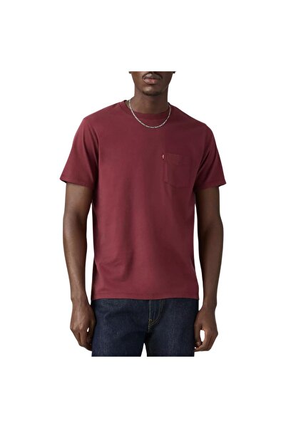 Levis Κλασικό μπλουζάκι με τσέπη μωβ M