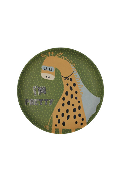 Gift Design Farfurie din melamină cu imprimeu girafă 21 cm
