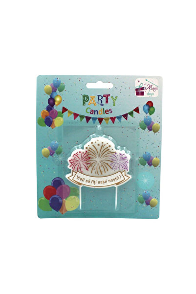 Magic Days Τεχνητό Πυροτεχνικό Κερί  "Επιθυμείτε να γίνετε τα θεία γονείς...?"