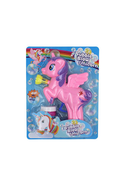 Deluxebase Πιστόλι για φυσαλίδες και μπαλόνια σε σχήμα ροζ μονόκερου