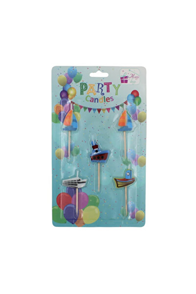 Magic Days Σετ 5 πολύχρωμων κεριών για πάρτι