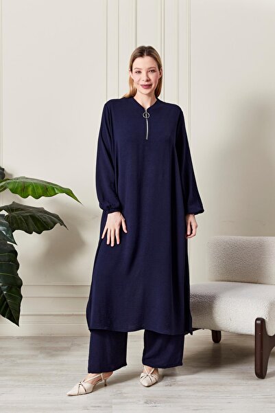 Ferace Γυναικείο Σετ 2 τεμαχίων με φερμουάρ Ayrobin σε μεγάλο μέγεθος