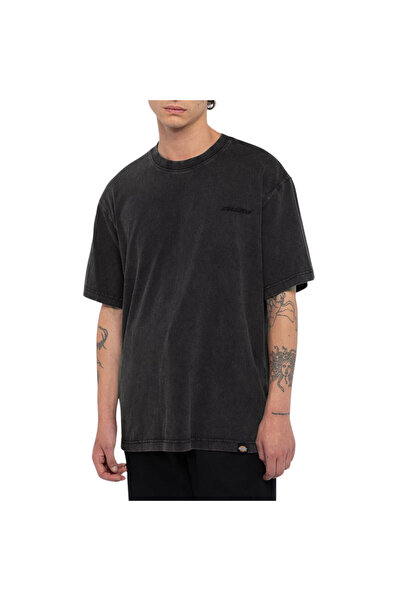 Dickies PLENTYWOOD TEE ΔΙΠΛΗΣ ΒΑΦΗΣ/ACID WASH ΜΑΥΡΟ XXL