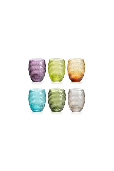 I.V.V Ivv helix 6 piece set colorful glass 33 cl