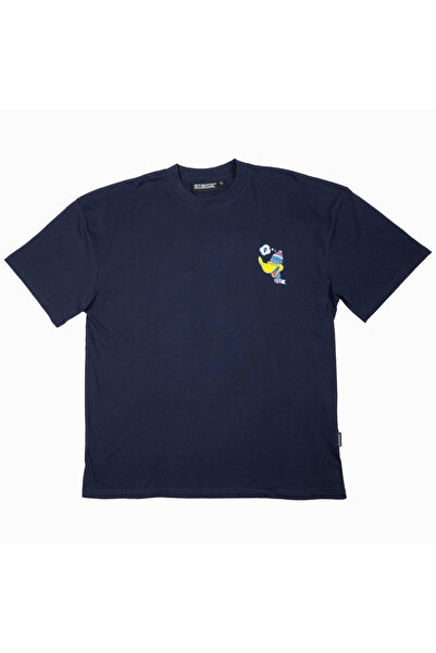 BEE UNUSUAL Μπλουζάκι μεγάλου μεγέθους με σχέδιο ιπτάμενης πάπιας, σκούρο μπλ...