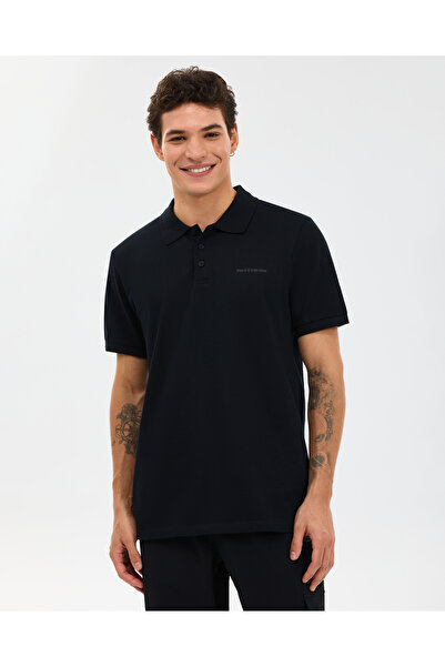 SKECHERS M short sleeve polo men's black polo collar t-shirt s211800-3817