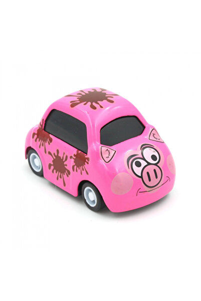 Deluxebase Ροζ γουρουνάκι αυτοκινητάκι με μηχανισμό οπισθοδρόμησης