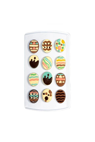 DECORA Σετ πλαστικών καλουπιών για Αυγά Σοκολάτας, 150x268 χιλιοστά