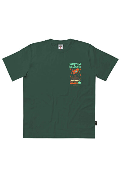 The Dudes Γήινες Απολαύσεις Κλασικό Premium Μπλουζάκι Πράσινο Μπουκαλί XL