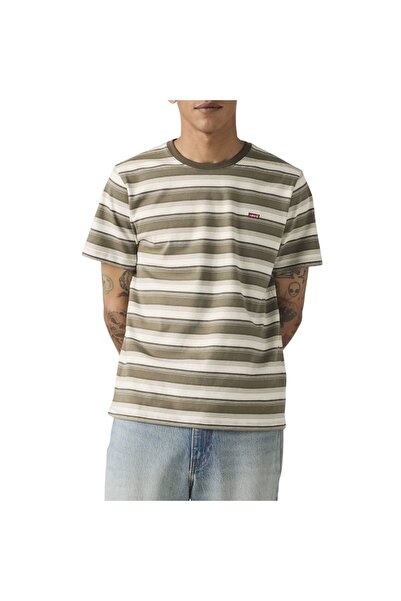 Levis ΓΝΗΣΙΟ T-SHIRT HOUSEMARK ΟΥΝΙΣΕΞ/ΜΕ ΡΙΓΕΣ JEN ΚΑΦΕ ΜΑΙΤΑΚΕ L