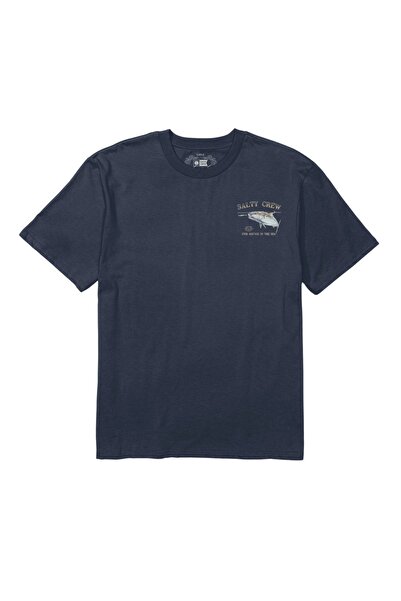 Salty Crew SURFACE Κλασικό T-shirt από Ανοξείδωτο Ατσάλι Ναυτικό Μπλε L