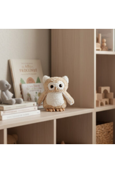 Moontoys Peluş Baykuş Sevimli Uyku ve Oyun Arkadaşı Yastık Dekoratif Hediyeli...