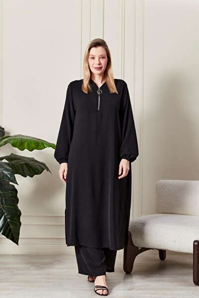 Ferace Γυναικείο Σετ 2 τεμαχίων μεγάλου μεγέθους Ayrobin με φερμουάρ