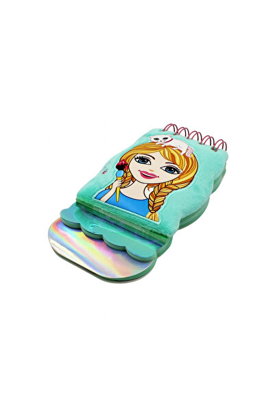 Gift Design Τετράδιο, πράσινο, 3D, Κορίτσι με γατάκι, 120 σελίδες