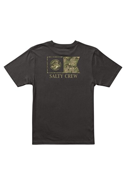 Salty Crew FLAGSHIP FILL SS TEE ΜΑΥΡΟ L