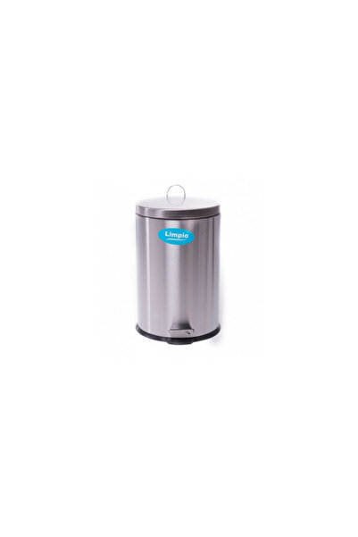 LİMPİO Waste bin CX-12 Satin Stainless Steel