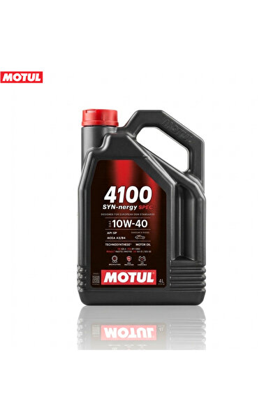 Motul 4100 Syn-Nergy 10W-40 Motor Yağı 4L – Yarı Sentetik Benzin & Dizel Uyum...