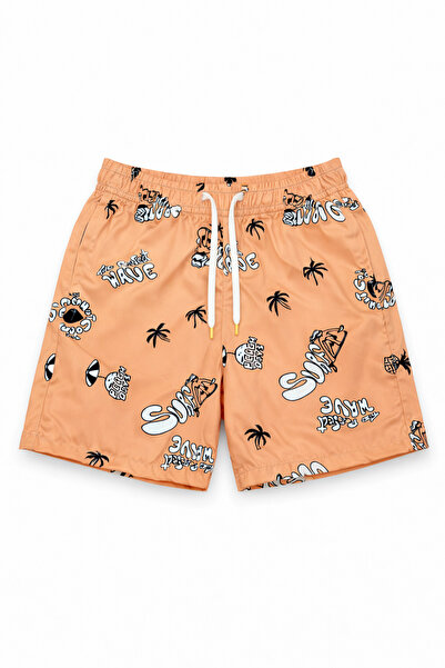 Beniizle Σορτς θαλάσσης για αγόρια με σχέδια