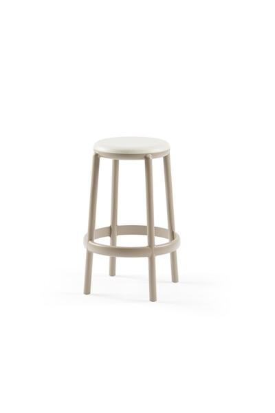 Tilia Duo Polipropilen Bar Taburesi 65 cm Kum Beji Bej- Mutfak, Kafe, Restora...