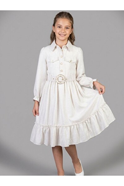 Cherrys Bebek Φόρεμα από λινό Fulya