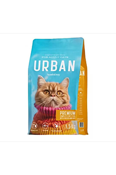 Urban NashiDay Premium Hrană uscată pentru pisici, Pui și orez, 1.5 kg